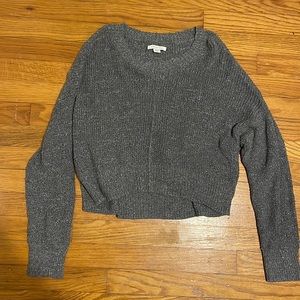 thinner material gray sweater
